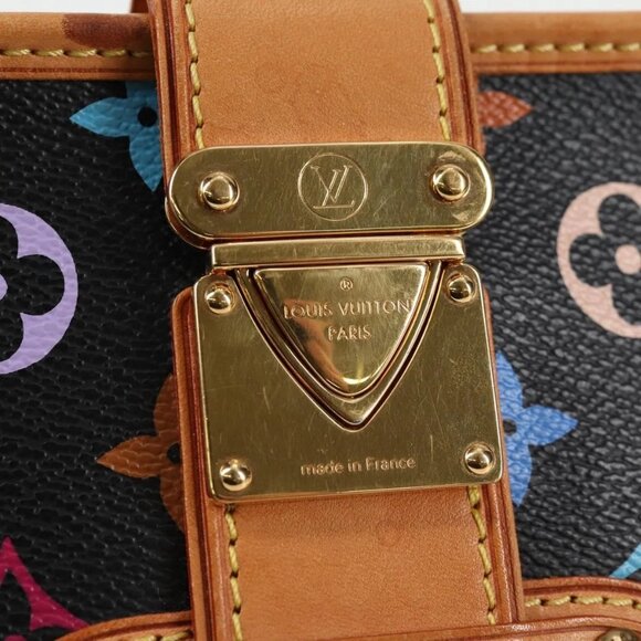 LOUIS VUITTON Monogram Multicolor Shirley Shoulder Bag Black - Picture 12 of 16